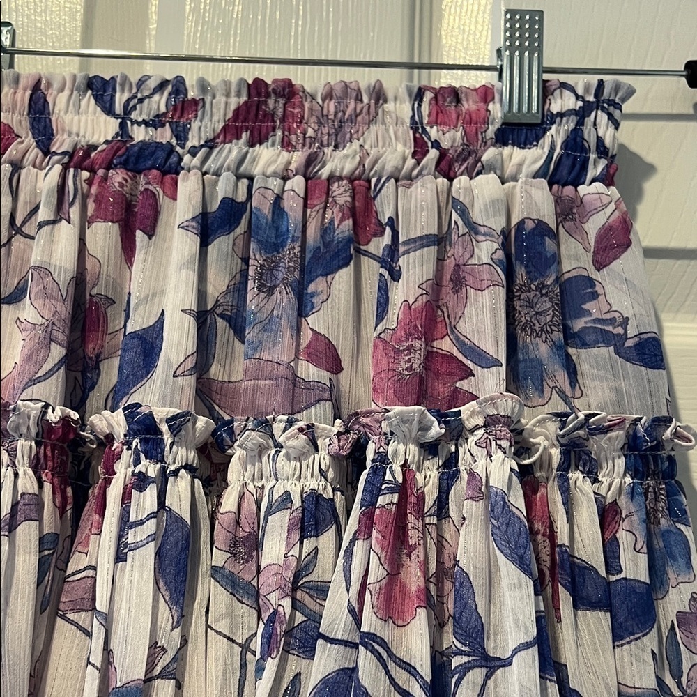 MISA Floral Ruffle Skirt - Multicolor SIZE XS - Picture 5 of 8